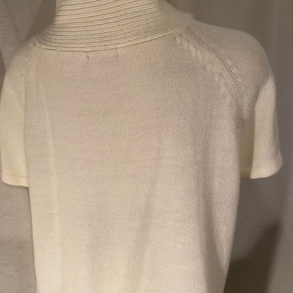 Extra Tone cream open front 3X Ladies Sweater - Picture 3 of 6